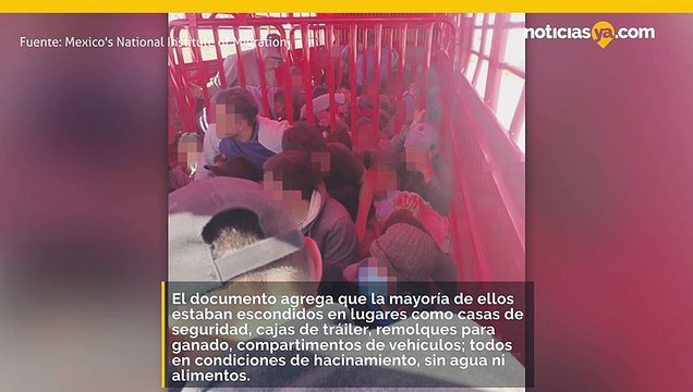 Las autoridades mexicanas encontraron a más de 5500 migrantes en el transcurso de cuatro días, muchos de ellos escondidos en remolques y compartimientos de vehículos.