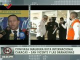 Conviasa apertura primer vuelo directo de la ruta Caracas - San Vicente y las Granadinas