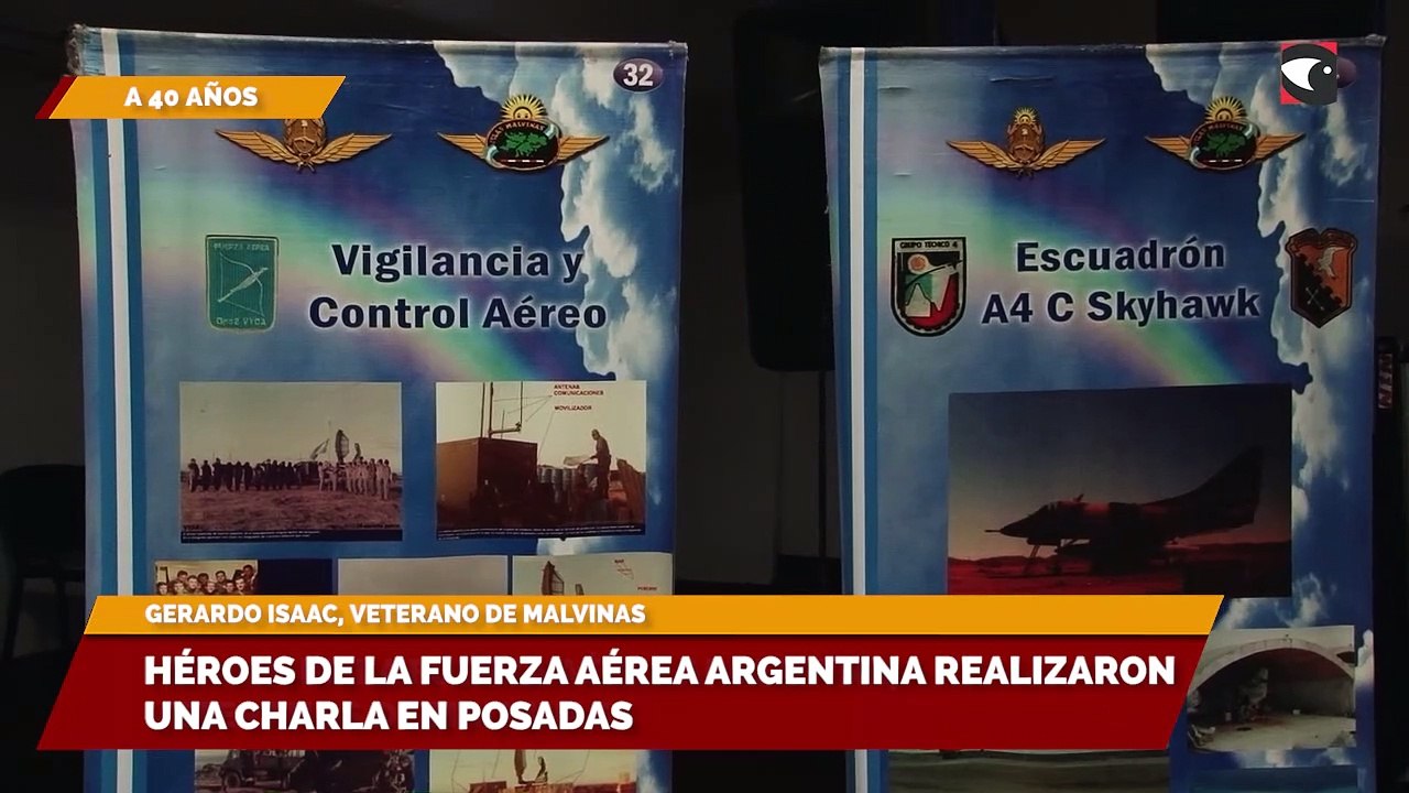 Héroes de la fuerza aérea Argentina realizaron una charla en Posadas