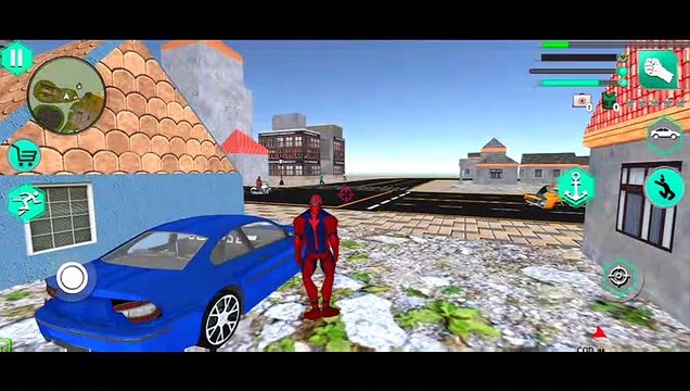 Flying Spider Rope Hero Miami City Gangster Crime Rescue Simulator #3 Gameplay