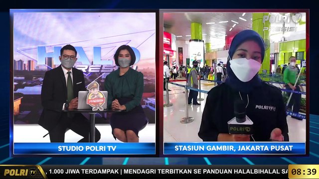 Live Report Retno Barunawati Ayu - Pantauan Mudik Di Stasiun Gambir
