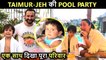 Saif & Kareena's Full Masti With Taimur-Jeh In A Pool Party | Inside Photos Viral