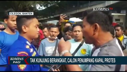 Lama Tunggu Giliran, Ratusan Calon Penumpang Kapal Penyebrangan Protes ke BPTD
