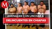 Comuneros detienen y someten a cinco asaltantes de carreteras en Chiapas