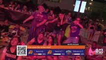 Suns fans at rally beach party for Suns game 5 win!