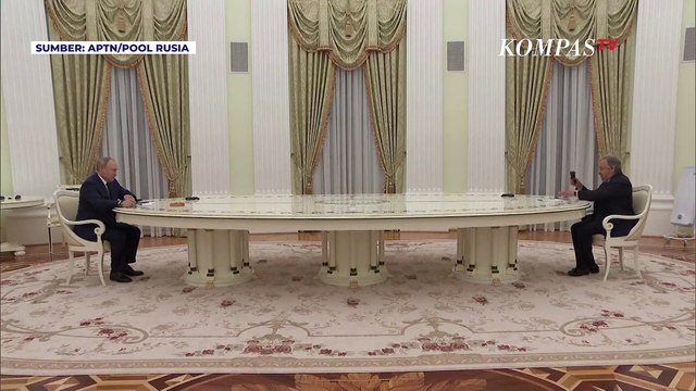 Bertemu Sekjen PBB, Putin Sebut Operasi Militer di Ukraina sebagai Langkah Putus Asa