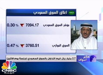 下载视频: تاسي يواصل هبوطه للجلسة السادسة على التوالي ليصل لمستوى 7094 نقطة