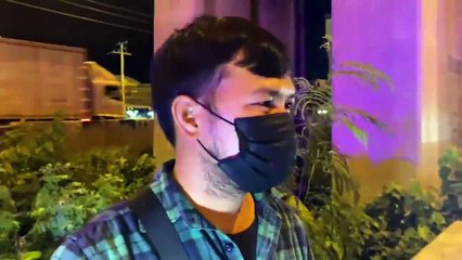 โชเฟอร์ พ่วง 18 ล้อ บรรทุกมันสำปะหลังหลับใน ชนท้ายบรรทุกน้ำมันปาล์ม น้ำมันไหลนองเต็มพื้นถนน