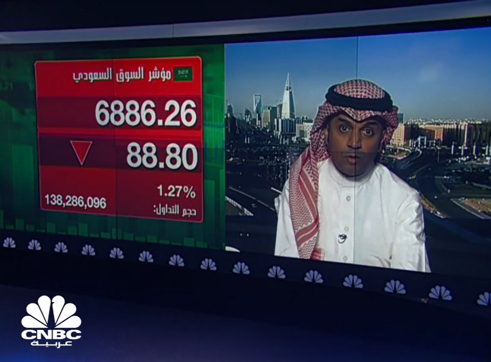 مؤشر السوق السعودي يغلق منخفضأ عند مستوى 6886.26 نقطة