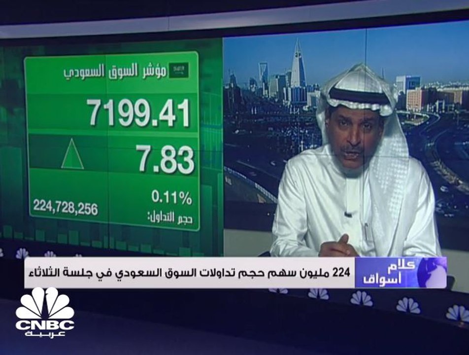 السوق السعودي يغلق دون مستوى 7,200 نقطة