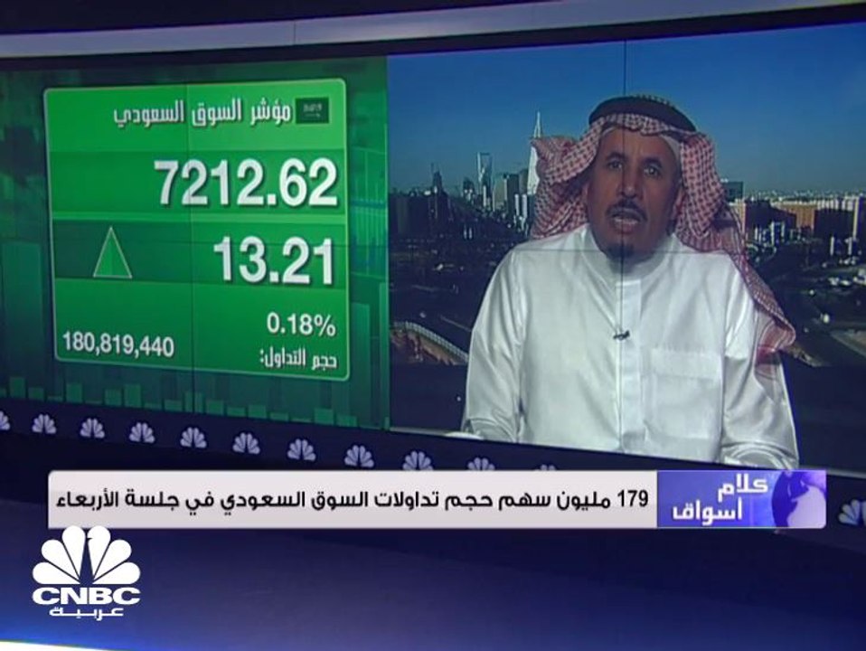 الأسهم السعودية تغلق على ارتفاع عند مستوى 7212 نقطة