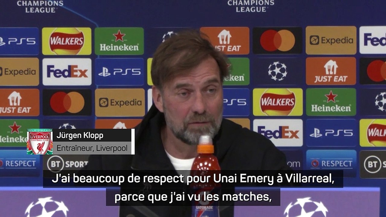 Jürgen Klopp fan d'Unai Emery : "Son Villarreal est impressionnant !"
