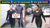 What ! Rashami Desai Gets Injured On The Set Of The Khatra Khatra Show