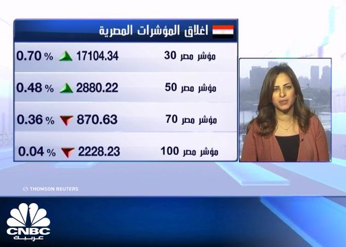 تباين مؤشرات البورصة المصرية و الثلاثيني يتخطى 17100 نقطة