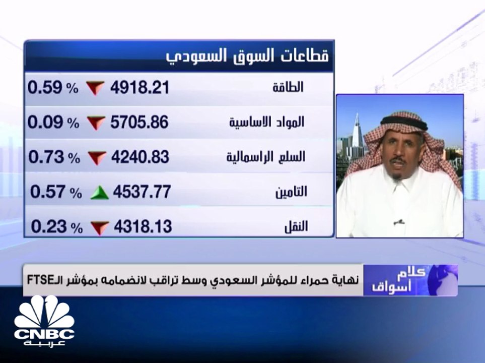 سوق الأسهم السعودية يغلق منخفضًا بتداولات تجاوزت 4.3 مليار ريال