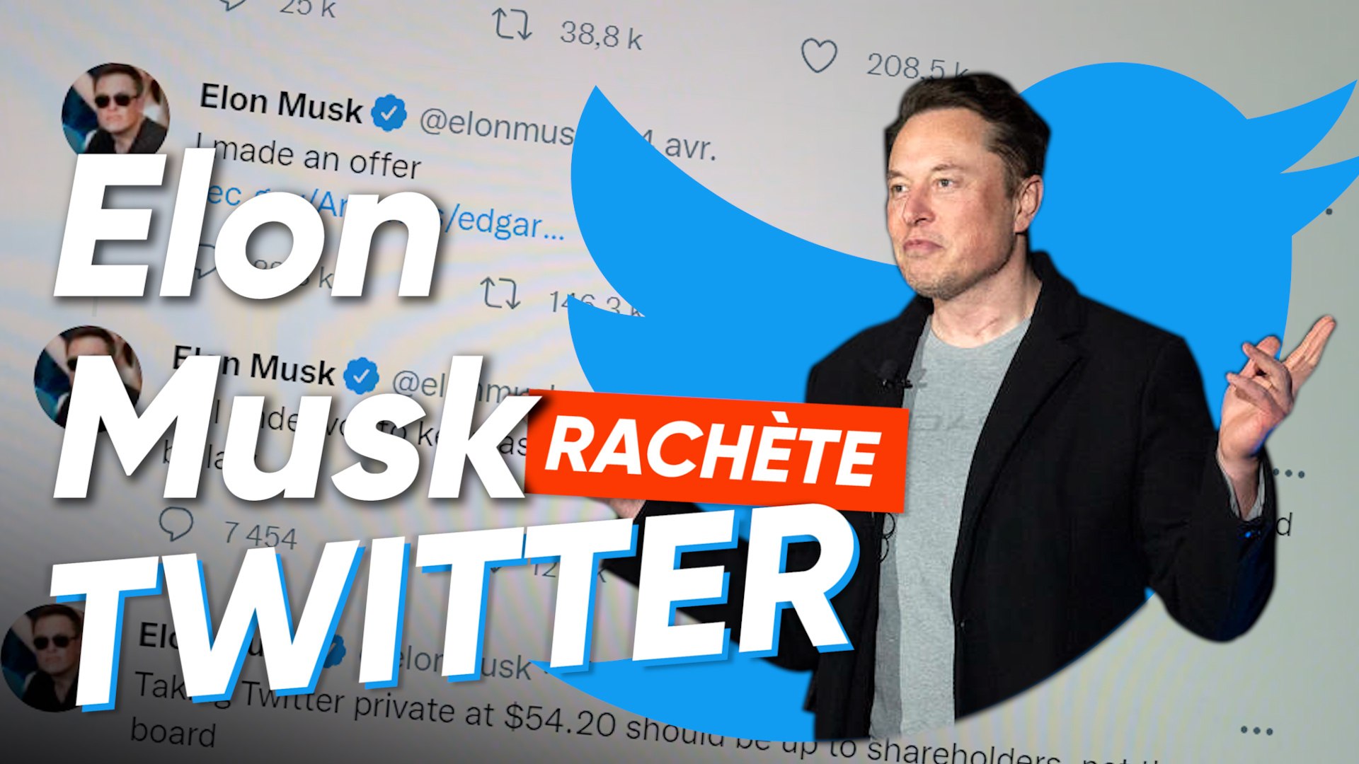 ⁣L'INCROYABLE rachat de TWITTER par ELON MUSK