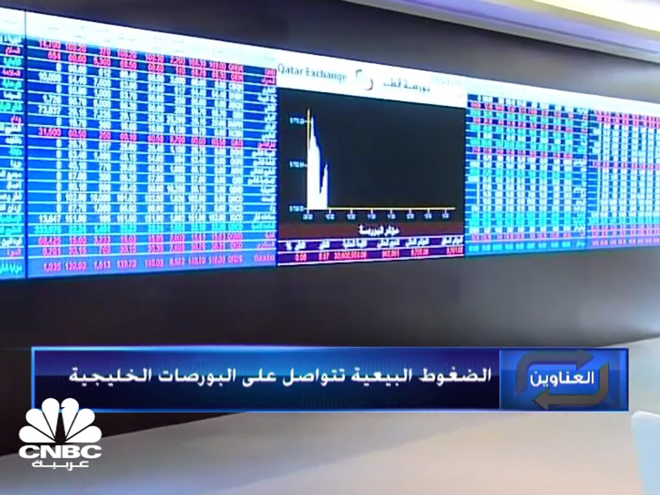 الضغوط البيعية تتواصل على بورصات الخليج وسوق دبي يخسر قرابة الـ 2%