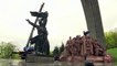 Ukrainians tear down Kyiv Soviet-era statue depicting friendship with Russia
