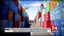 Anuncios de cambio de Constitución y el alza del dólar en el Perú