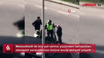 Yol verme yüzünden sürücüyü dövdüler