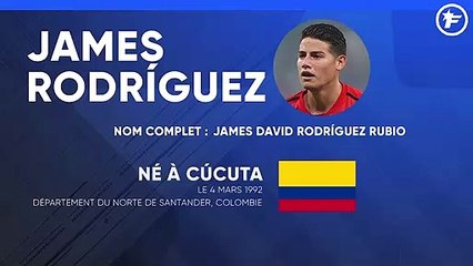 La fiche technique de James Rodriguez