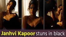 Janhvi Kapoor exudes hotness in black