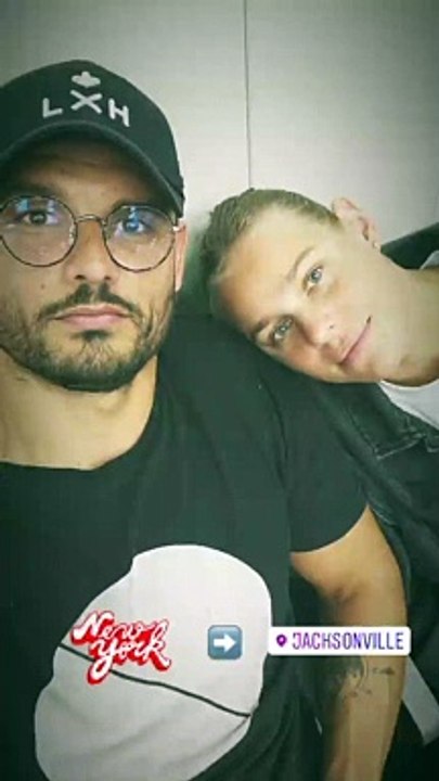 Florent Manaudou et sa fiancée Pernille Blume.