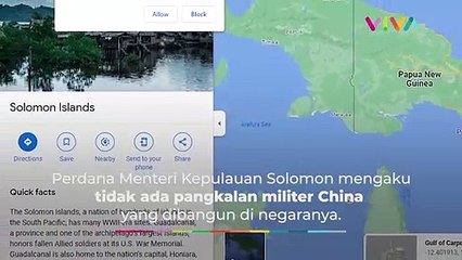 Australia Waspadai China Bangun Pos Militer di Solomon