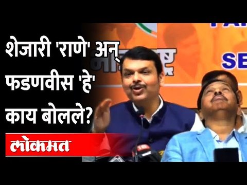 फडणवीसांचं पवारांना उत्तर, चर्चा मात्र नारायण राणेंची... | Narayan Rane With Devendra Fadnavis