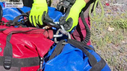 ویدئو؛ اعتیاد به آدرنالین و صعود مورچه‌وار به ارتفاع ۱۰۰ متری توربین‌های بادی