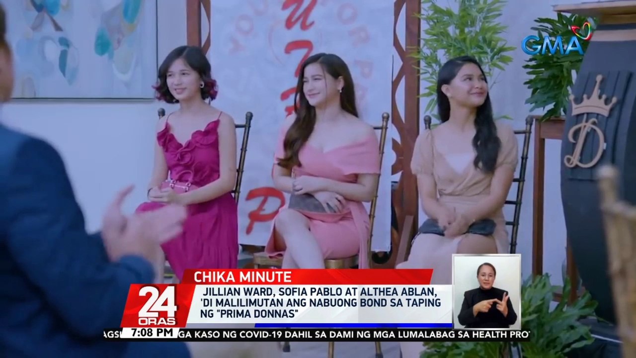 Jillian Ward, Sofia Pablo at Althea Ablan, 'di malilimutan ang nabuong bond sa taping ng "Prima Donnas" | 24 Oras
