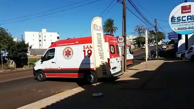 Ambulâncias do Samu são mobilizadas para atenderem idoso na Rua Cuiabá