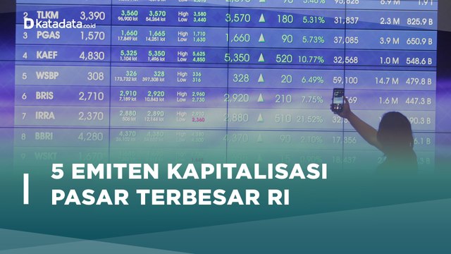 GOTO IPO, Ini Dia 5 Emiten dengan Kapitalisasi Pasar Terbesar RI