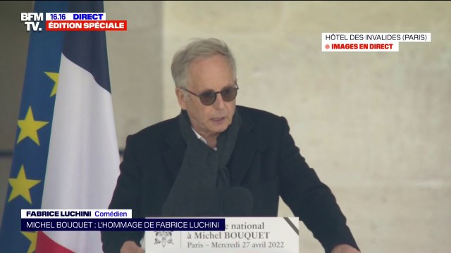 Tu étais un génie : Fabrice Luchini rend hommage à Michel Bouquet