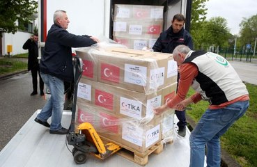 TİKA'dan Hırvatistan'da gıda yardımı