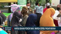 Kenaikan Sejumlah Bahan Pokok, Warga Serbu Pasar Murah di Bekasi