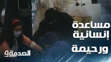 الصدمة.. عامل بسيط وقع من فرط التعب.. وسيدة سعودية رحيمة تقدم له مشروبا وتعرض عليه الذهاب للمستشفى