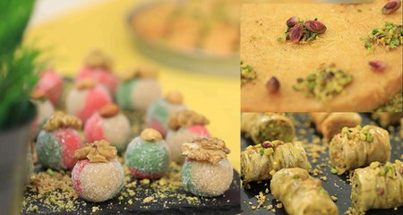 Konafa au fromage, Baklawa turc, Baklawa en losanges, kâaber louz - Koujinetna Haka EP 26