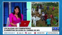 ¡Hallan cadáveres en cementerio clandestino de aldea El Carmen, SPS!