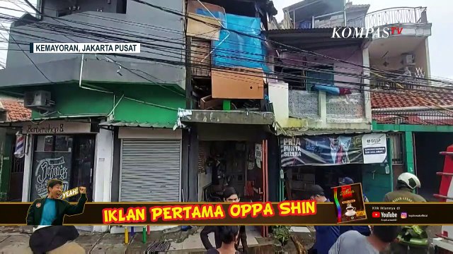 Rumah Berlantai Dua di Kemayoran Terbakar, 10 Unit Mobil Pemadam Kebakaran Diterjunkan
