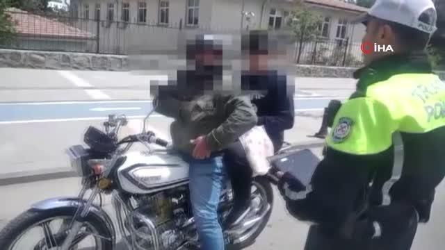 Gaziantep'te bayram öncesi motosiklet sürücülerine ceza yağdı