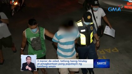 3 menor de edad, tatlong taong hinalay at pinagbantaan pang papatayin ng kanilang amain | Saksi