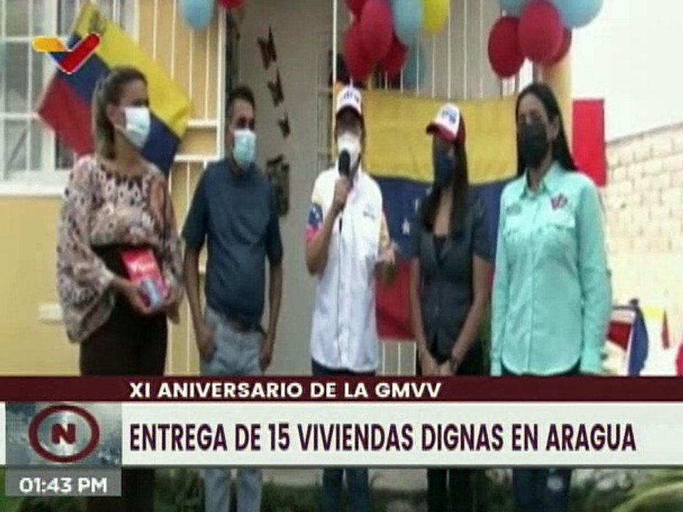 Gob. Karina Carpio entrega 15 nuevas viviendas dignas en el municipio Girardot del estado Aragua