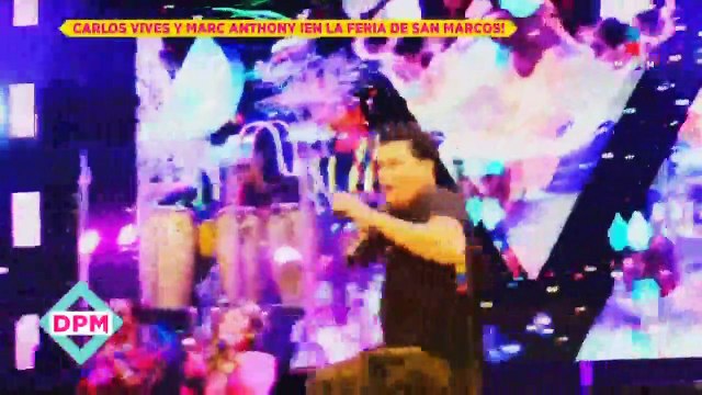 Carlos Vives y Marc Anthony comparten escenario en la Feria de San Marcos