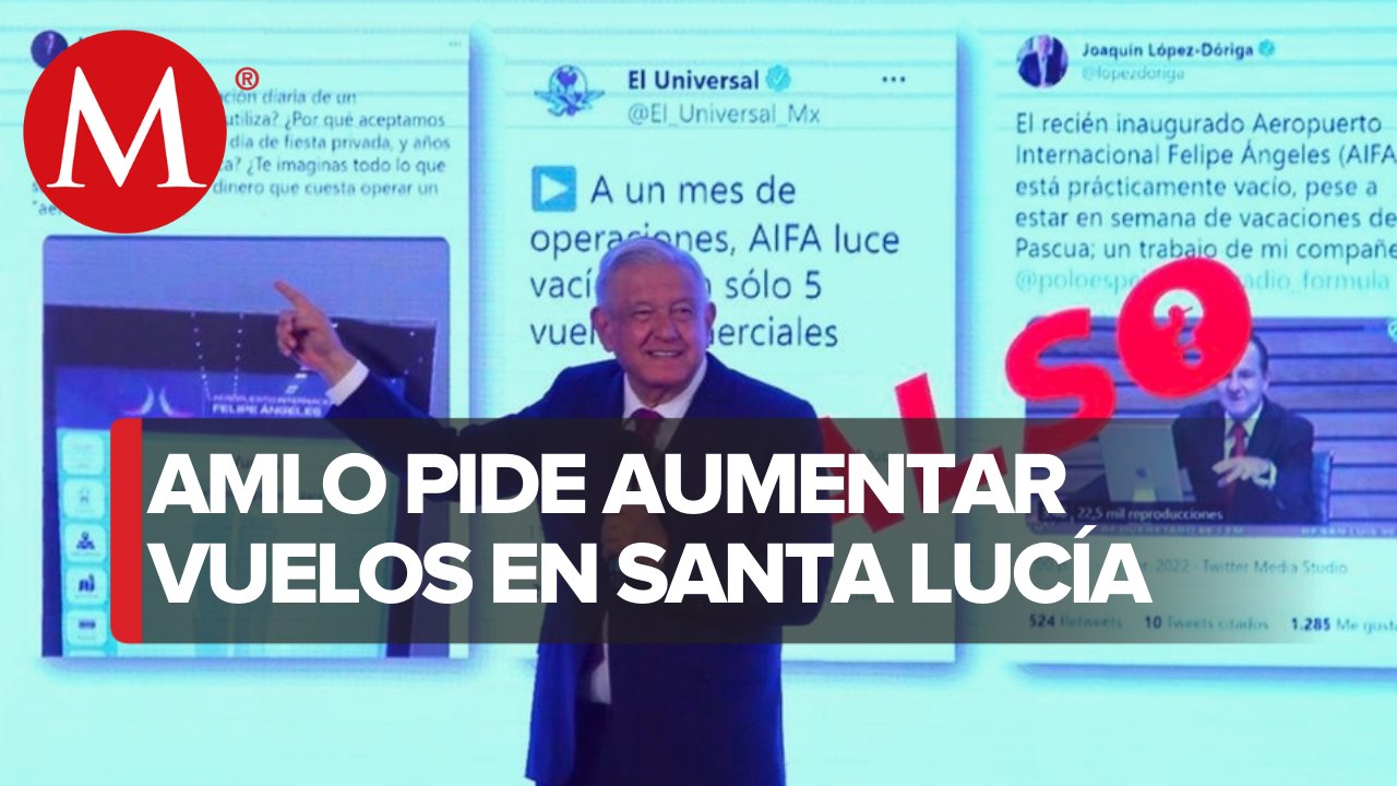 AMLO pide a Aeroméxico, Volaris y Viva Aerobus aumentar vuelos en el AIFA