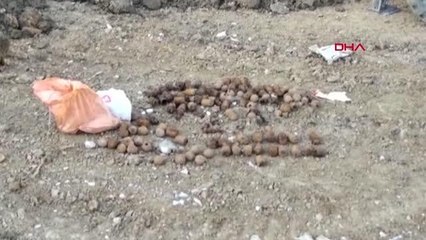 BANDIRMA'DA TOPRAĞA GÖMÜLÜ HALDE BULUNAN EL BOMBALARI OSMANLI VE ALMAN YAPIMI ÇIKTI