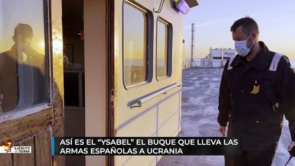 La Armada tuvo que reforzar la seguridad del buque con armas a Ucrania tras revelar Sánchez su identidad