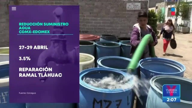 Anuncian reducción en el suministro de agua en la CDMX y Edoméx
