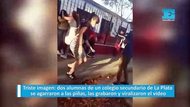 Triste imagen: dos alumnas de un colegio secundario de La Plata se agarraron a las piñas, las grabaron y viralizaron el video