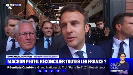 Télécharger la video: Emmanuel Macron à Cergy-Pontoise pour son premier déplacement de président réélu